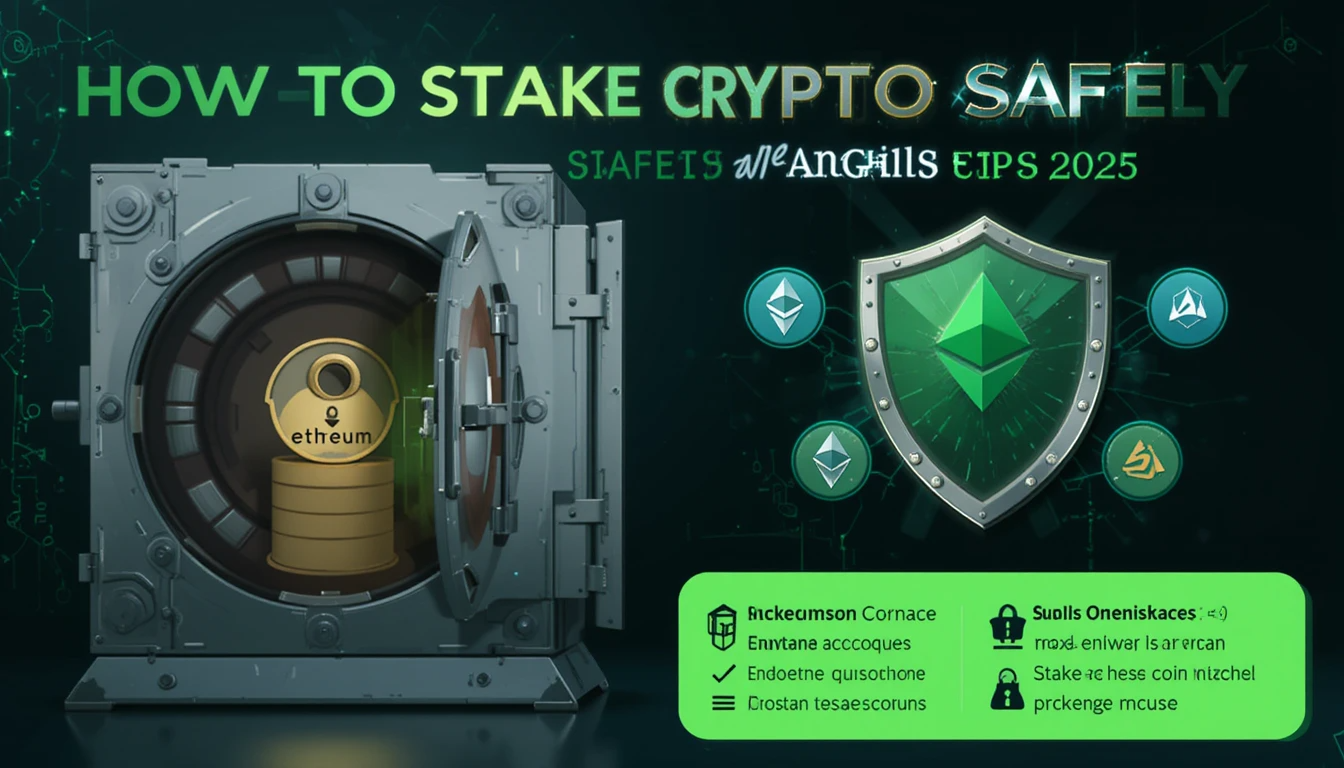 Stake crypto safely in 2025 with this guide to avoiding risks and securing your investments